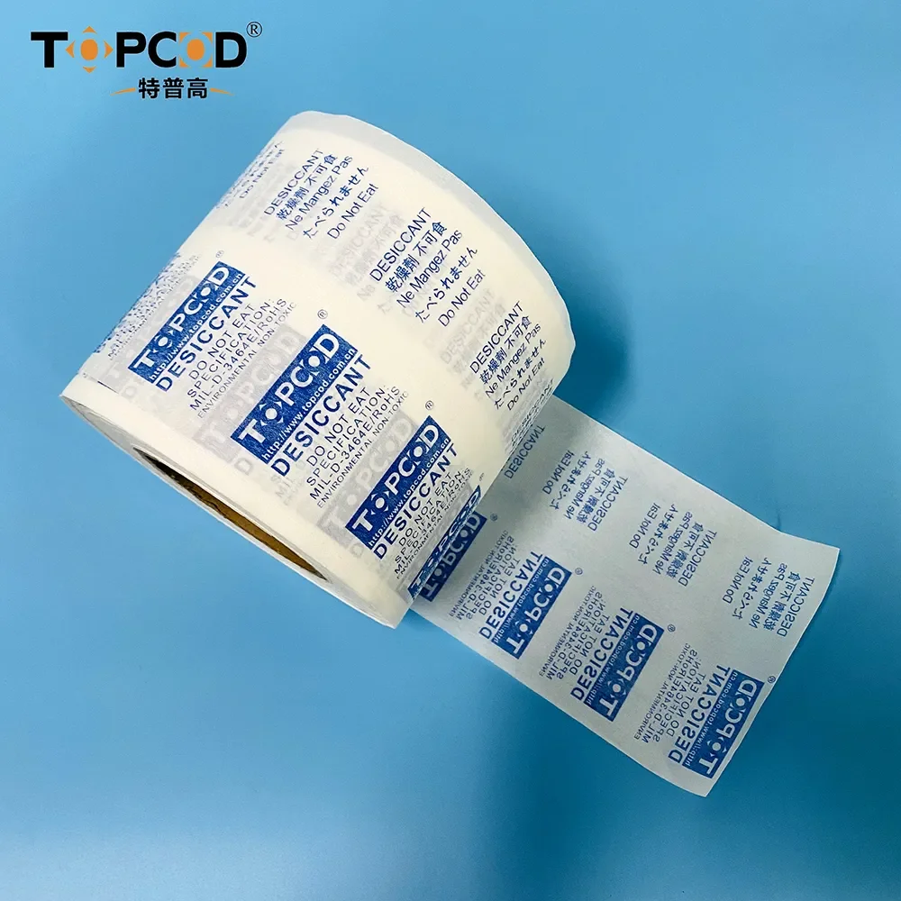 tyvek polyester es fiber/pet fiber/laminated paper non woven fabric coated packing material desiccant Desiccant Wrapping paper