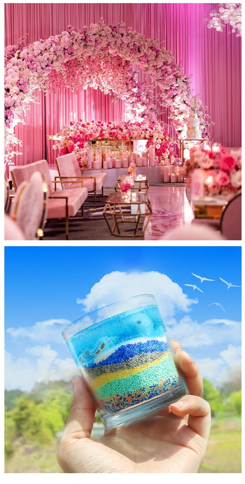 DIY Aromatherapy Candles Colored Pearl Wax Sand Wax Sand Wax Candle Raw Materials Wholesale for Wedding and Christmas Decoration