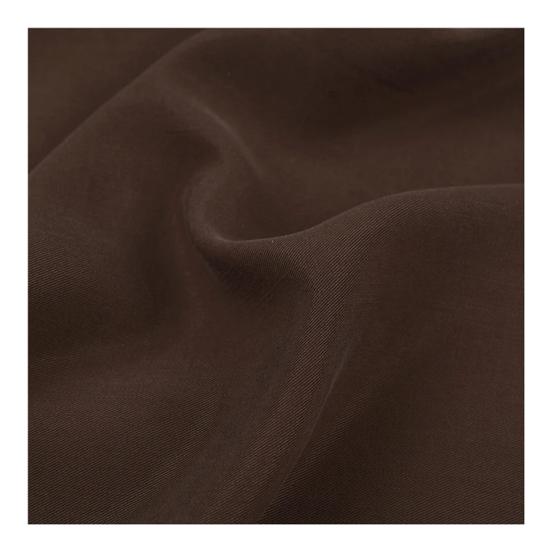 In stock Soft fiber 160gsm woven 30S sustainable 100% lyocell twill fabric for dress