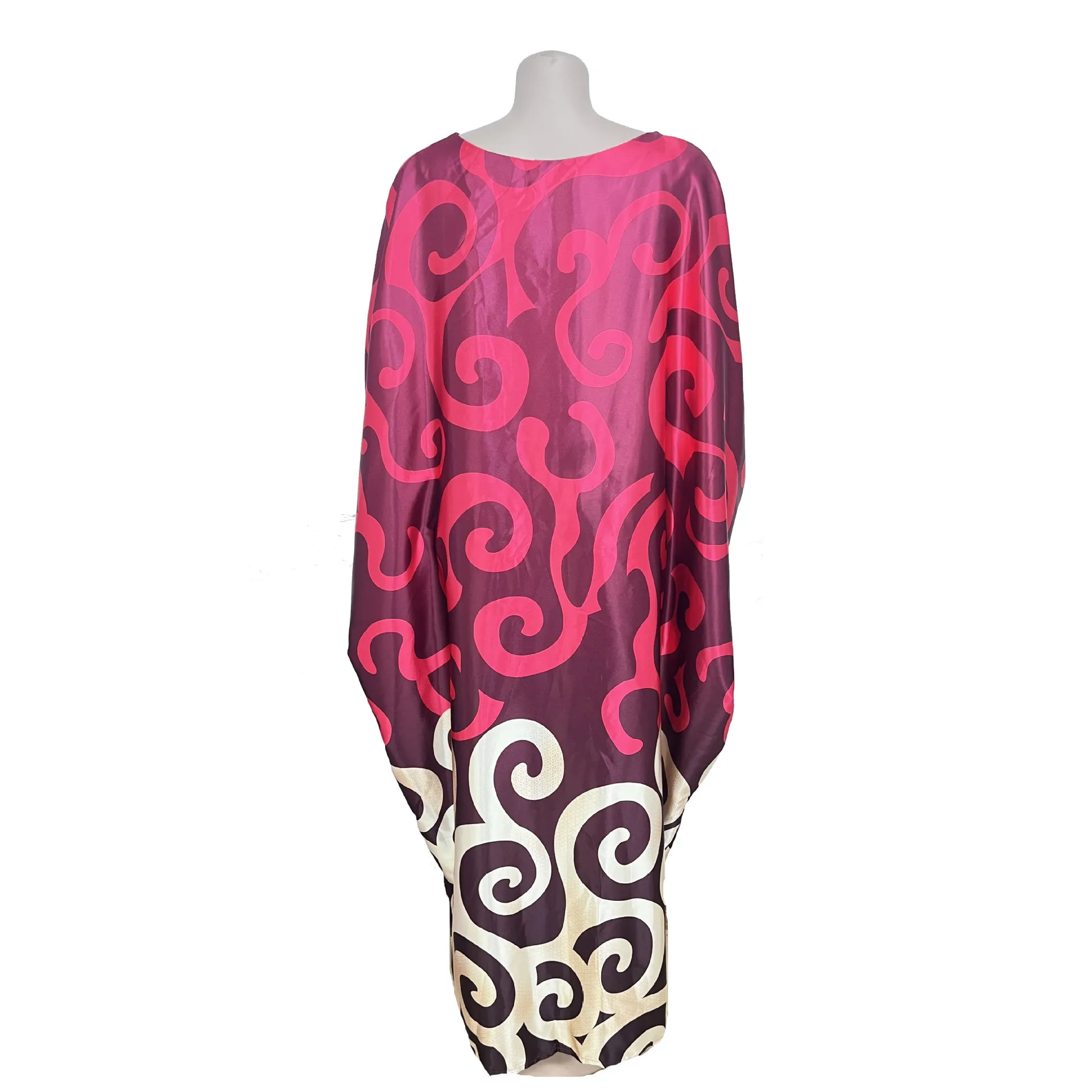 Sinya New Product Loose Muslim Hijab Print African Women Gowns Robe Dresses Plus Size Oversize Female Ladies Clothing