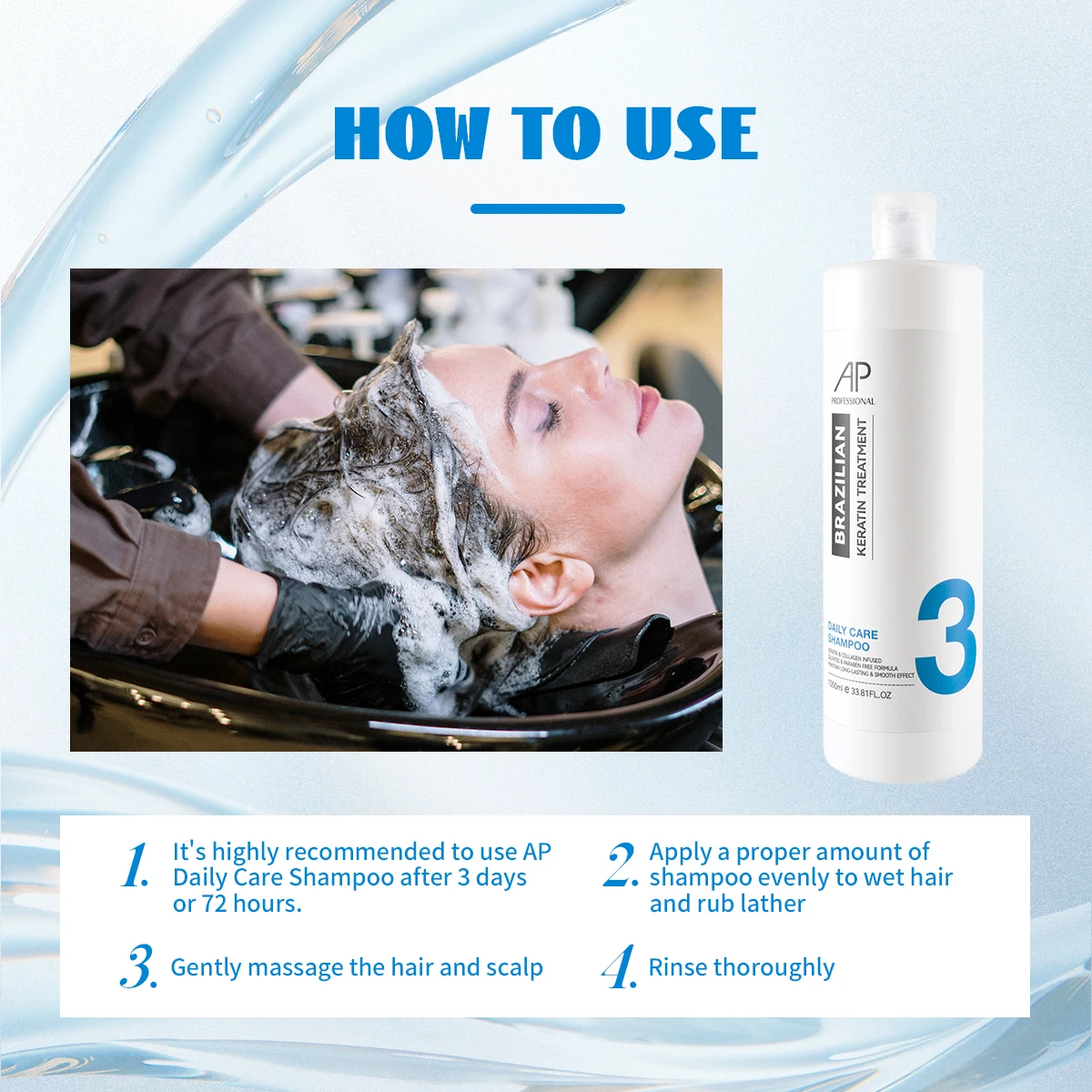 Salon Treatment Organic Keratin After Hair Care Collagen Professional Treatment Keratin Shampoo