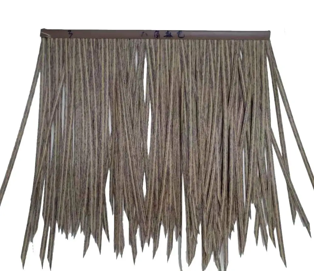 
High quality plastic roof thatching reed synthetic artificial palm thatch 