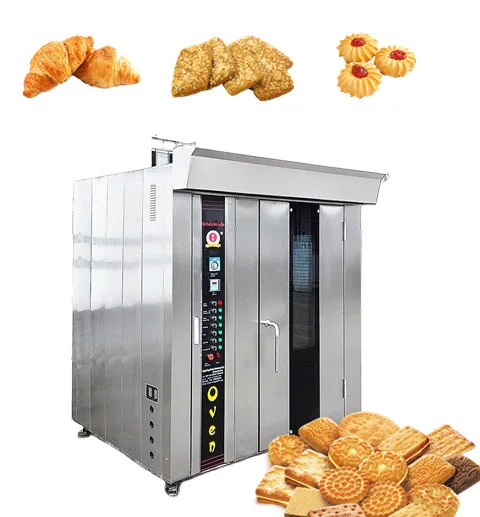 Biscuit rotary oven baking bread making machine / food production line/rotary rack oven for bakery