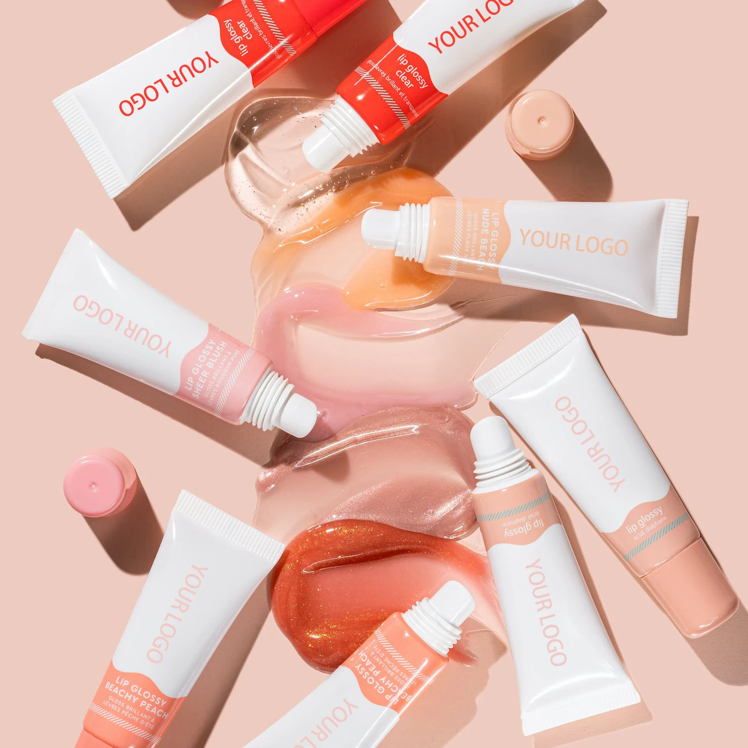 OEM Vegan Nourish Hydrate Soothe Lips Shea Butter Coconut Oil Moisturizing Lip Glossy