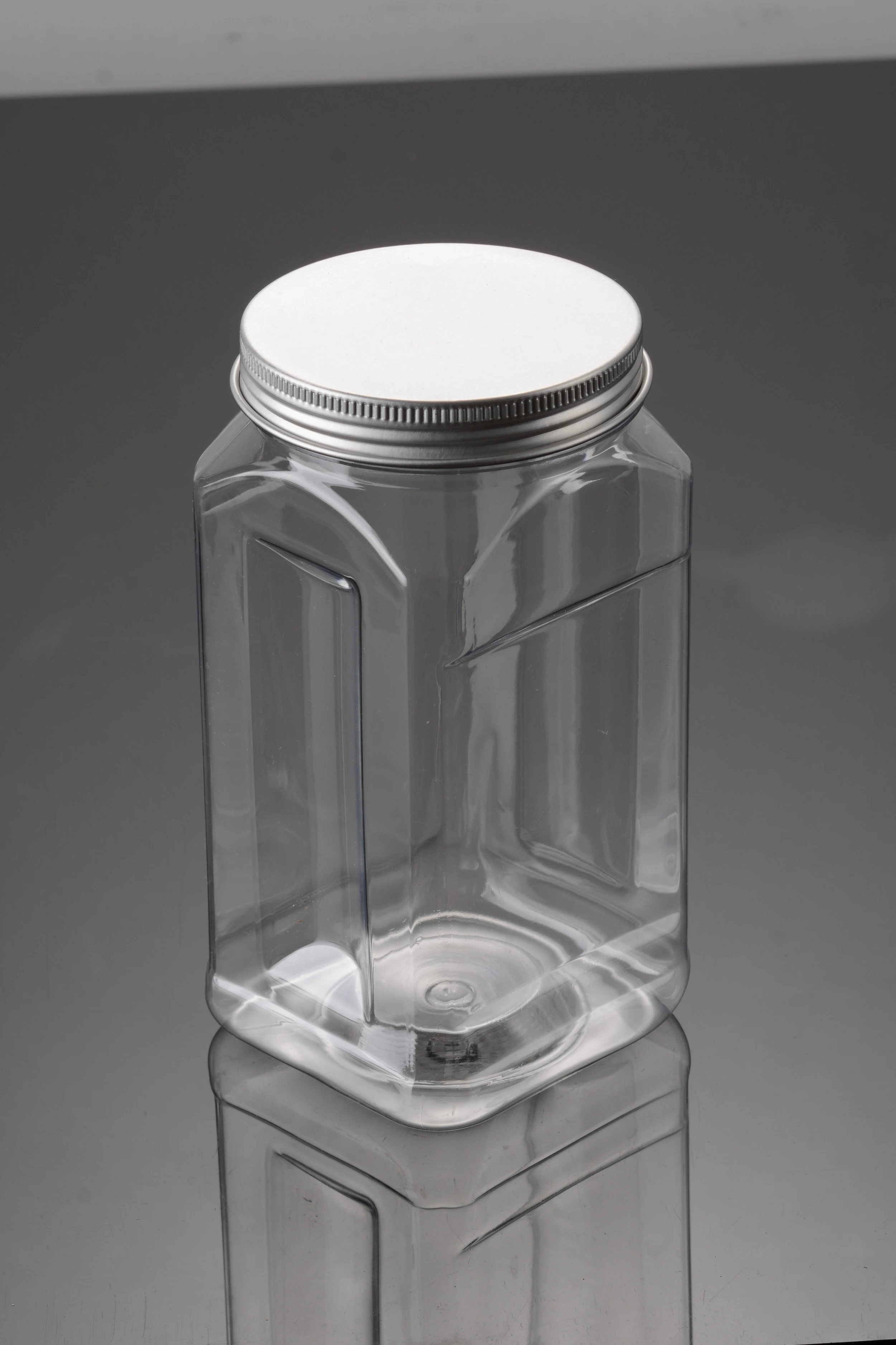 1kg Plastic Cookie Jars Lids with White Caps PET Base Food Packaging Containers for Cosmetics Storage Cookie Storage in Malaysia