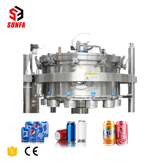 Automatic carbonate drinks can filling machine for beer and sparkling water