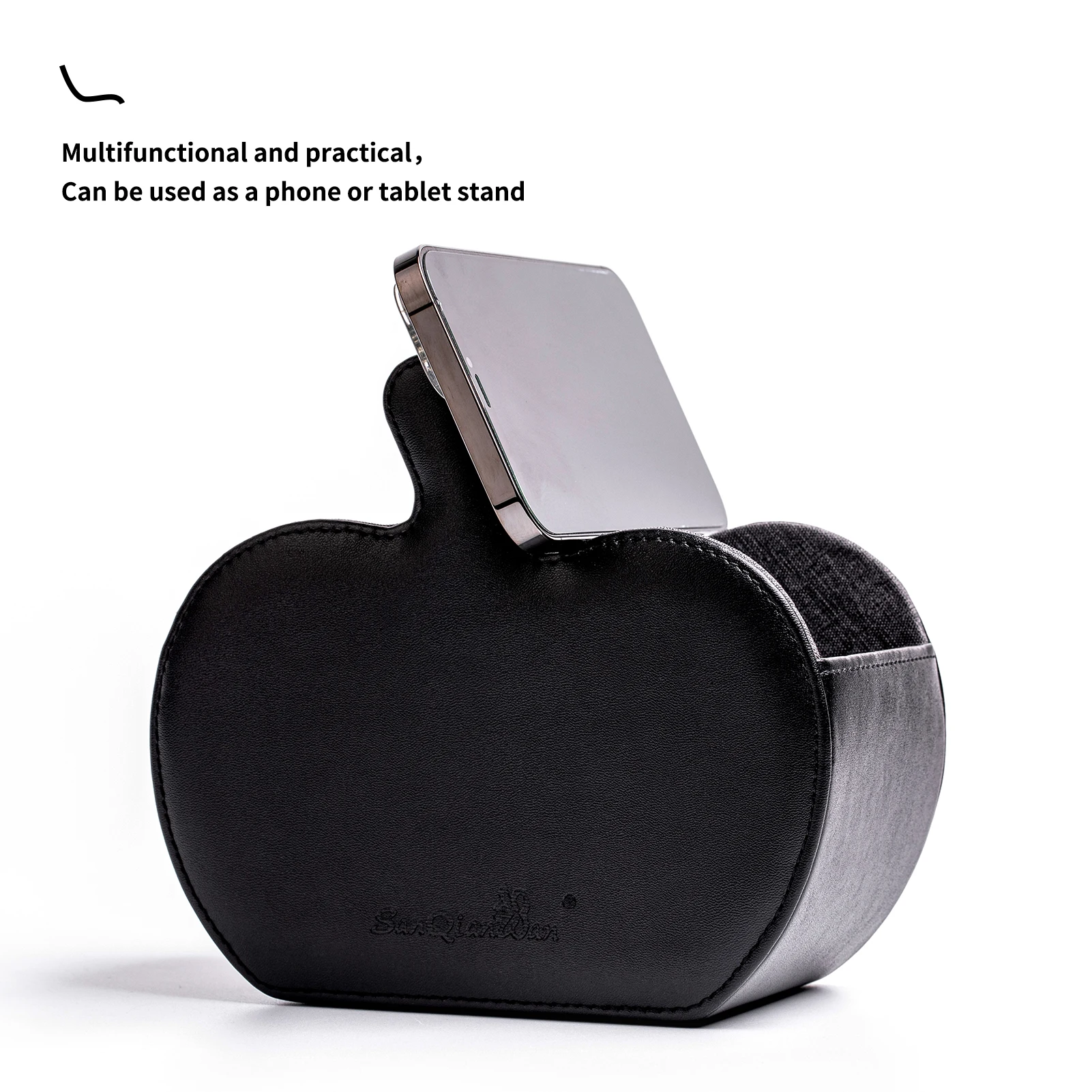 Household products Creative leather desktop storage box PU cosmetics remote control storage box