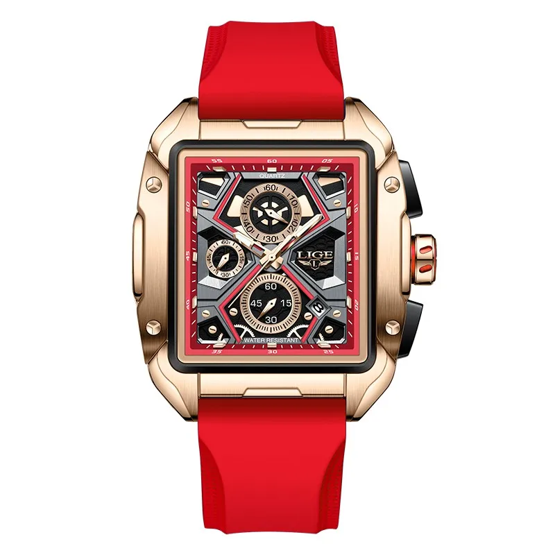 2024 LIGE 8981 мужские кварцевые часы лидер продаж новые наручные с завода спортивные цифровые коробкой