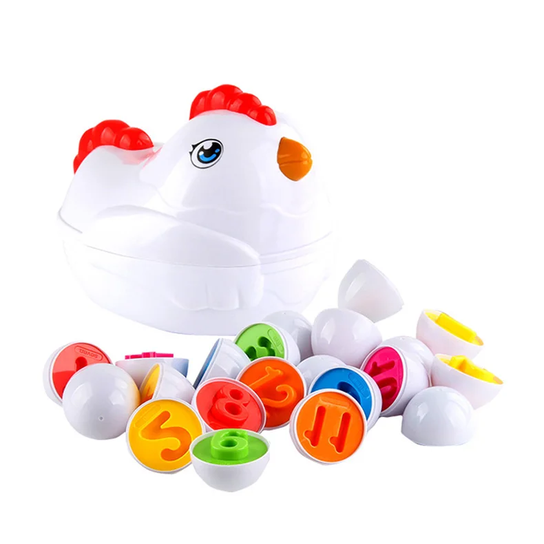 Chicken Easter Eggs Toys Montessori Sensory Learning Fine Motor Skills  Matching Sorters Chicken Toys for Children