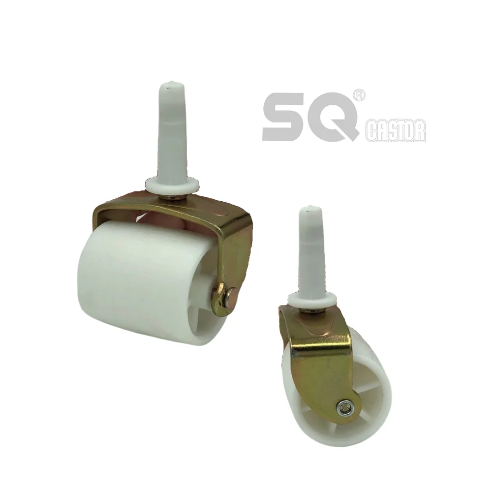 Furniture Chair Caster Pp Nylon Office Chairs Bed Frame White Small Cabinets Castor 50mm Swivel casters