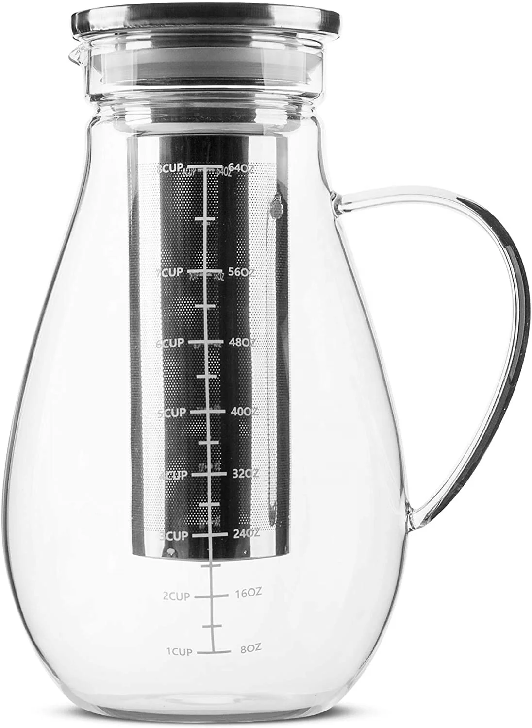 Новое поступление стеклянная кофеварка для холодного кофе холодная с ручкой