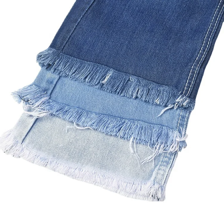 High quality Breathable lyocel jean fabric thin non-stretch 100% tentel 5oz soft denim fabric for jeans