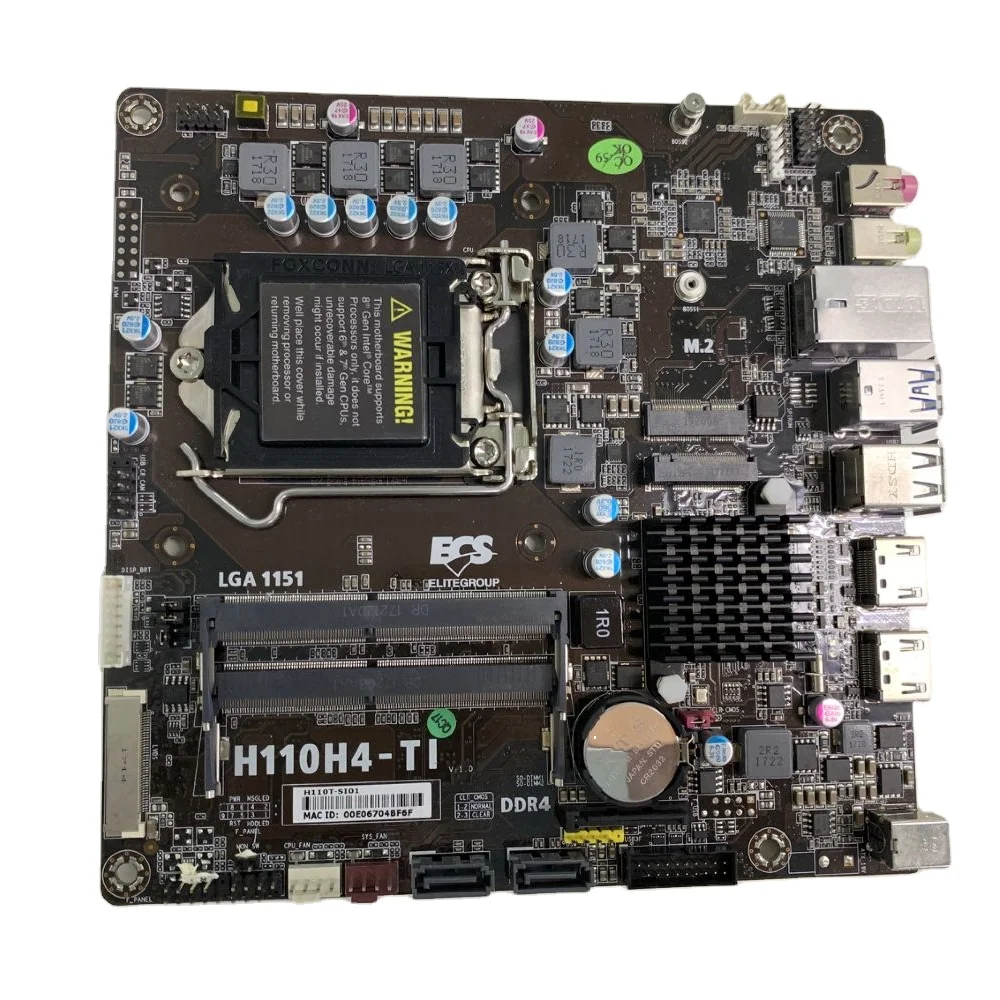 H110 mainboard support 6 Channel High Definition Audio Codec