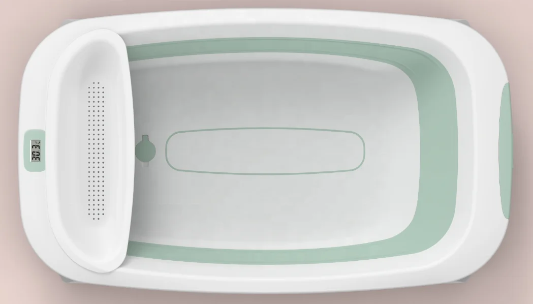 2022 Luxury Multi-Functional Portable Foldable Infant Newborn Bathtub Baby Child Plastic Folding Bath Bucket