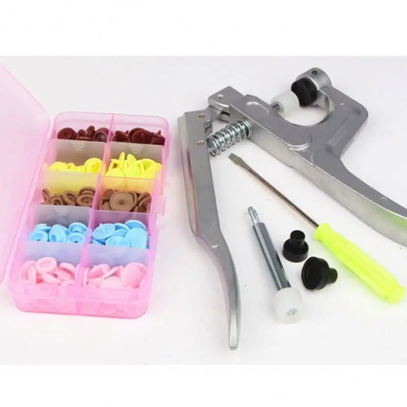 K638  New Arrived Plastic Snap Fastener Installation Set Button Pliers