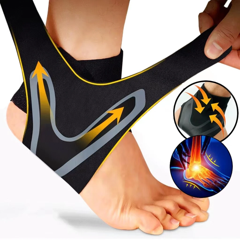 Wholesale Ankle Brace Support Compression Sleeve Plantar Fasciitis Pain Relief Foot Wrap