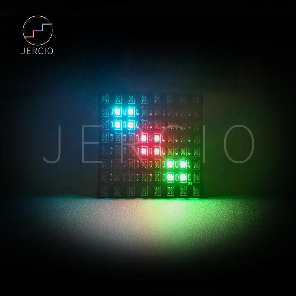 Jercio XT1511 SMD1515 RGB sk6812 ws2812b ws2811 8*8 pixels for home decoration led pixels panels for luminous models decoration
