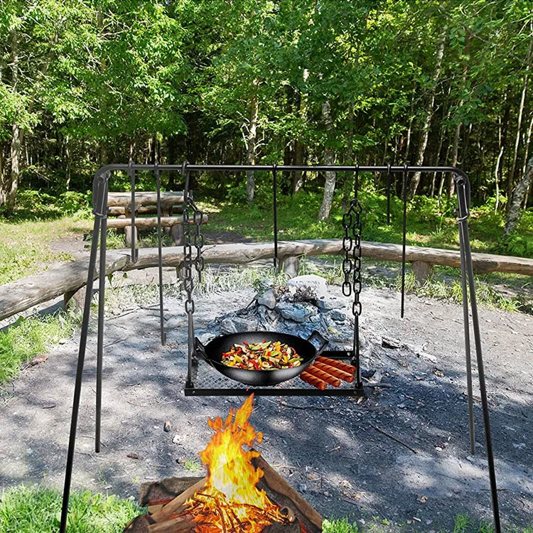 Heavy Duty Outdoor Large Portable Trolley Barrel Smoker Charcoal BBQ Grill with Offset Smoker