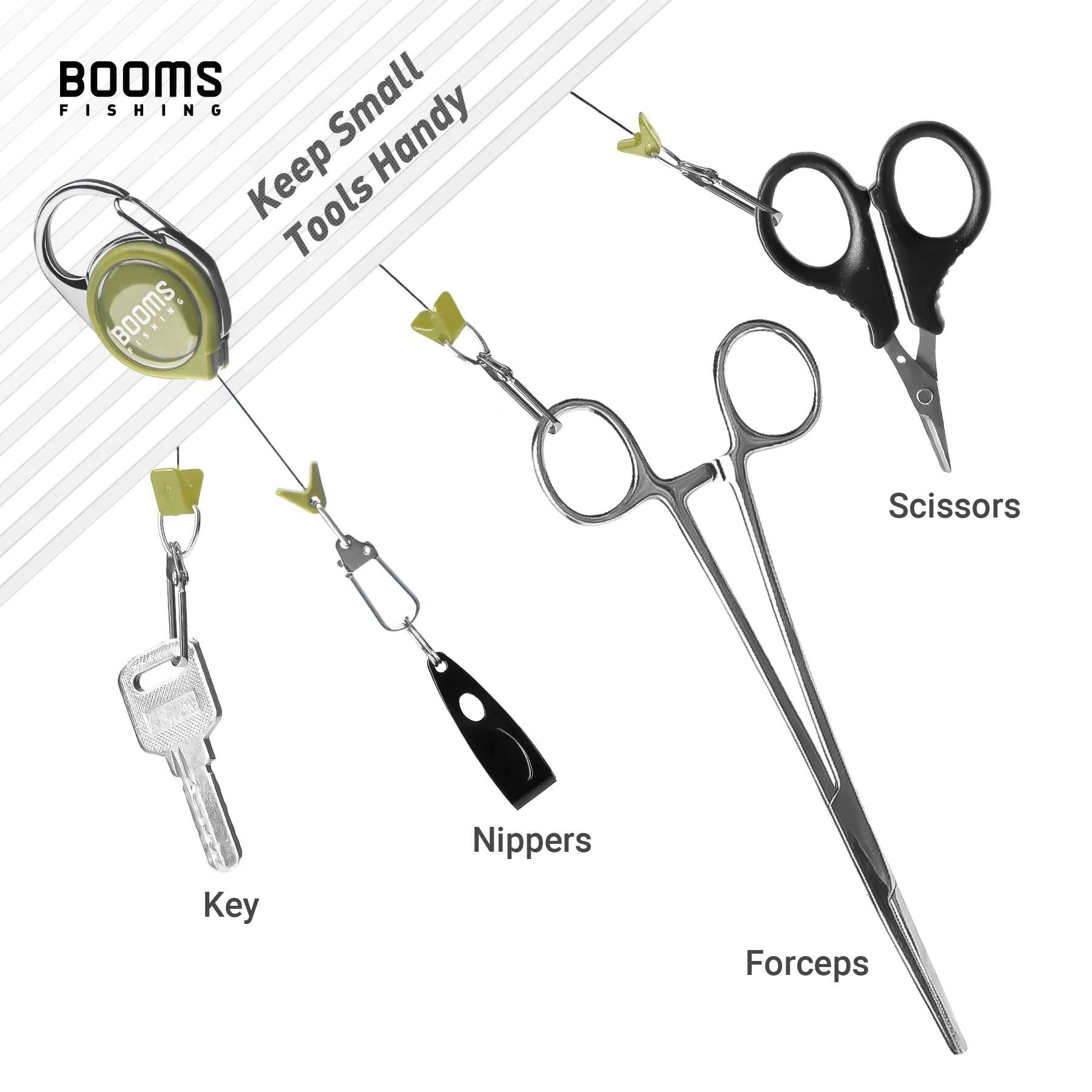 Retractable Keychain Badge Clip Fly Fishing Tool Zinger Key Retractable Badge Reel ID Card Holder RG1 Fishing Zinger Retractor