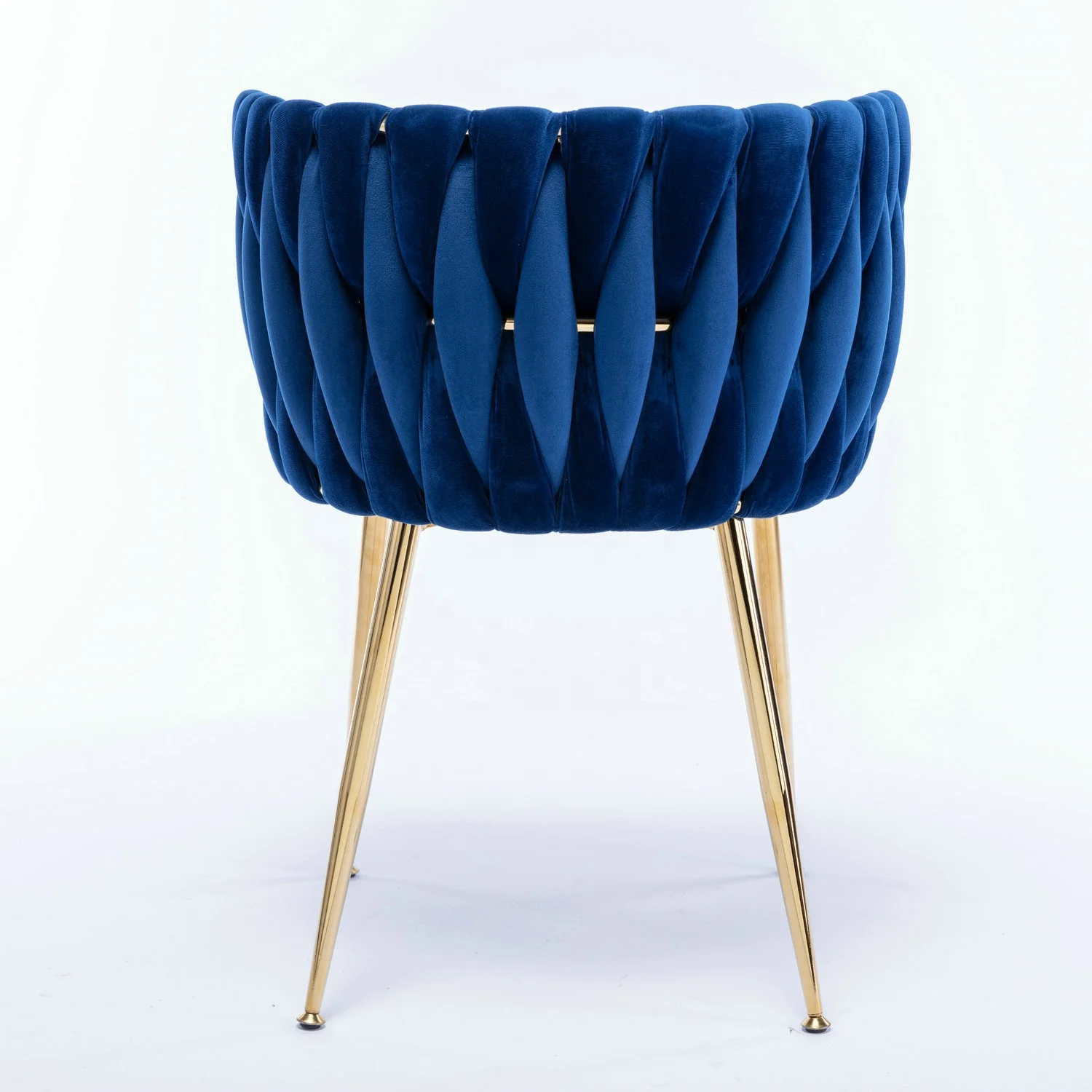 2024 Modern Luxury Velvet  Nordic Dining Table Room Cafe Chairs for Dining Table Modern Luxury  with Gold Chrome metal legs