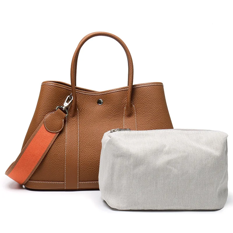 Wholesale Genuine Leather Fashion Providers Ladies Handbag Sling Shoulder Bucket Bags For Women Designer Luxury Work  Office Bag
