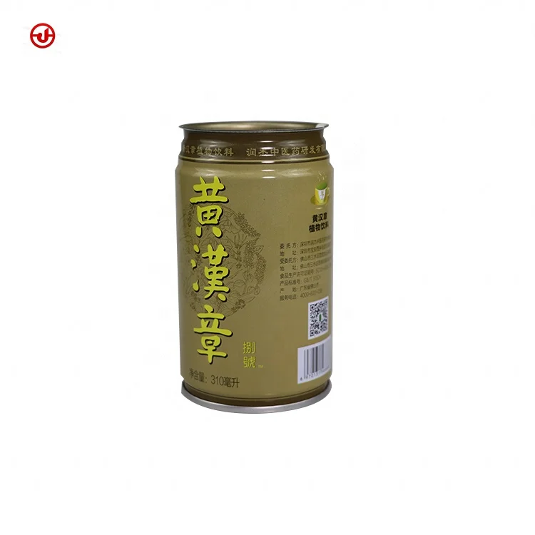 Wholesale High Quality Food Grade 310ml Round Black Tea Beverage Tin Can