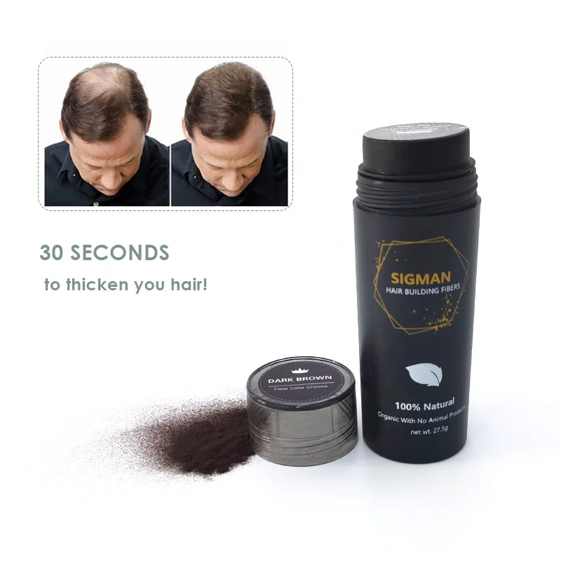 OEM Hair Building Fiber Powder Private Label Hair Thicken Fibre for hair loss treatment