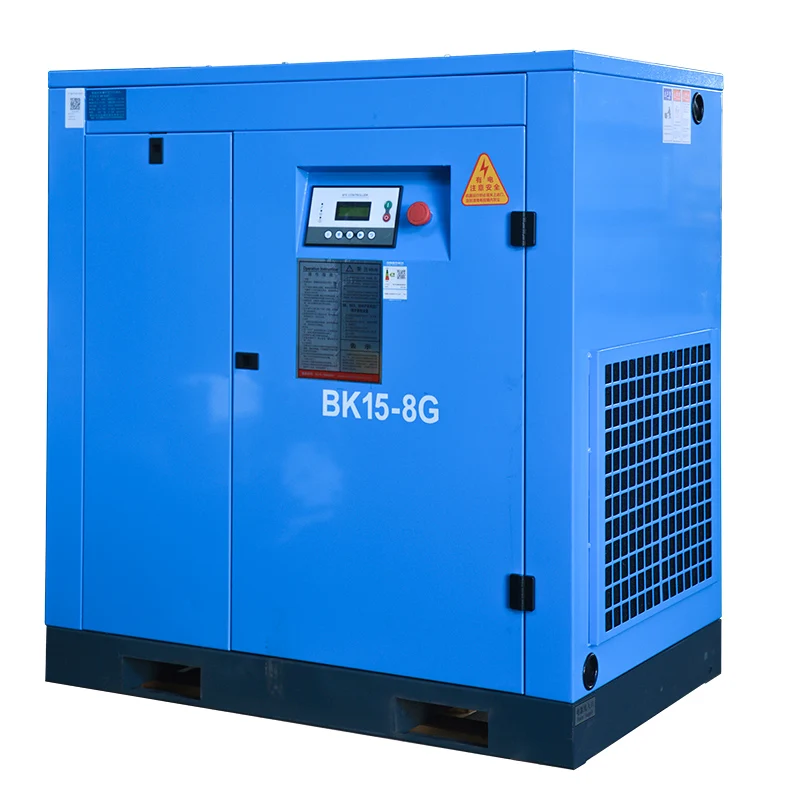 Chinese factory price electric stationary  mobile screw air compressor for industry