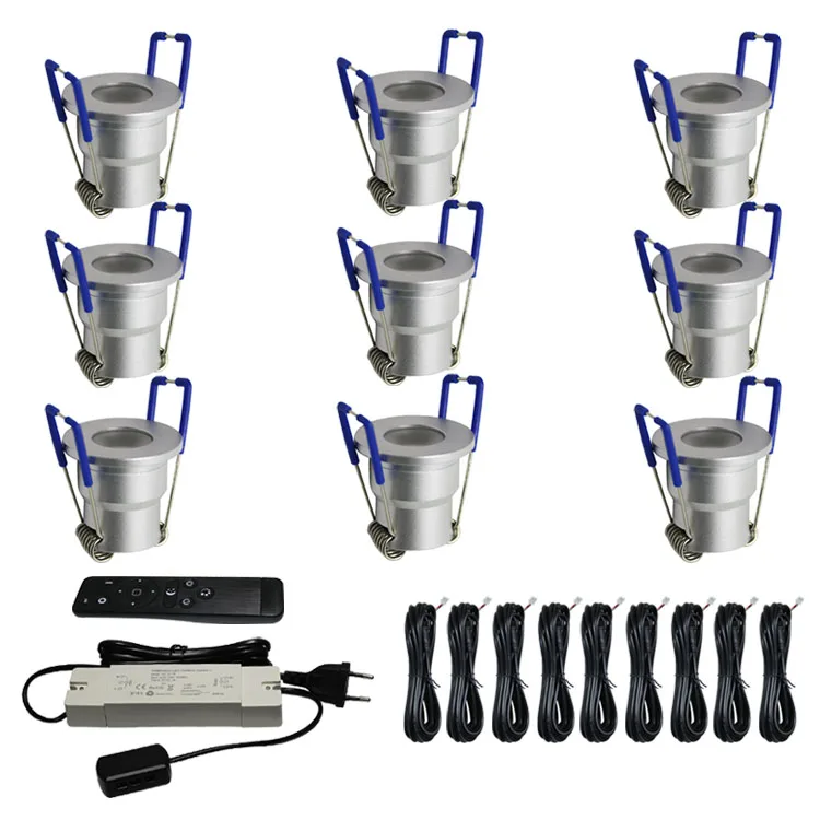 Waterproof housing dimmable recessed light mini downlights set