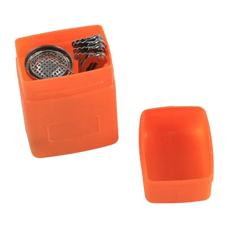 Single Burner Lightweight Portable Butane Gas Stove Durable Metallic Mini Camping Gas Stove Tourists Manual Application