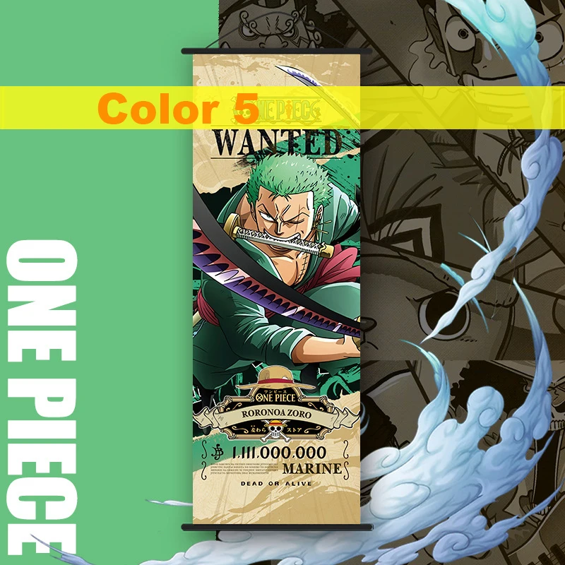 14 Color High Quality 25*70cm Anime Monkey D. Luffy Straw Hat Pirates Grand Line Wall scrolls Posters