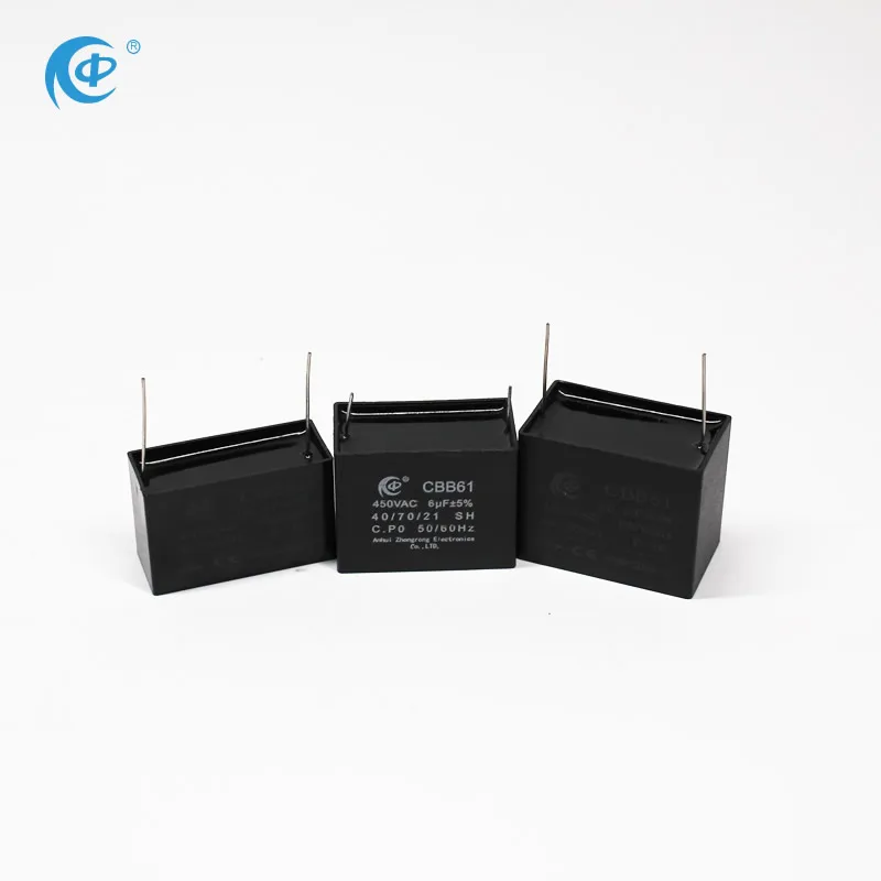 250v 0 65 мкФ/1 35 мкФ cbb61 конденсатор с алюминиевой
