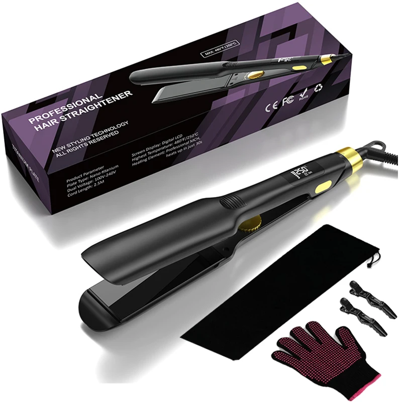 Keratin Treatment 450 Degrees Planchas Para Cabello Wholesale Tourmaline Ceramic Custom Hair Straightener