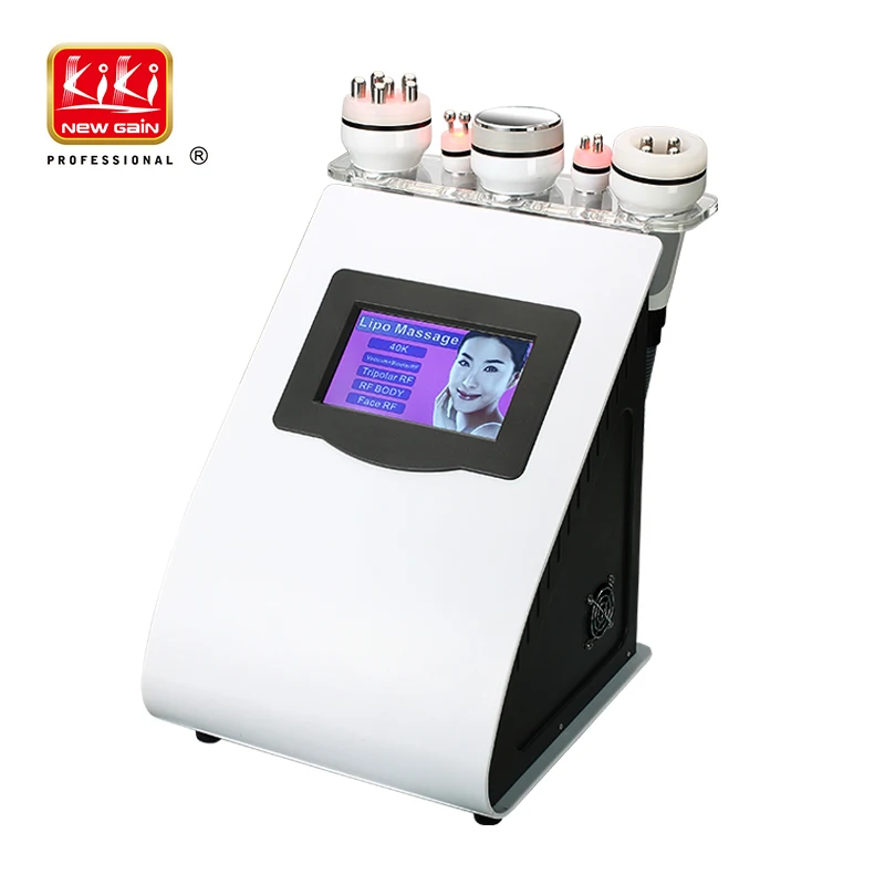 Высококачественное кавитационное вакуумное Радиочастотное многофункциональное косметическое оборудование для похудения KIKI NEWGAIN 5 в 1