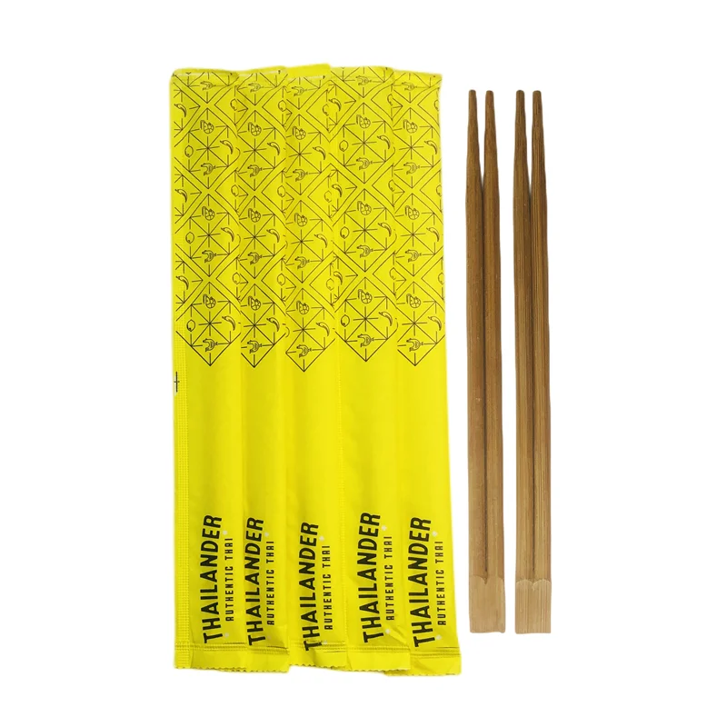 New Style High Quality China  Twin Disposable Bamboo Chopstick Printing