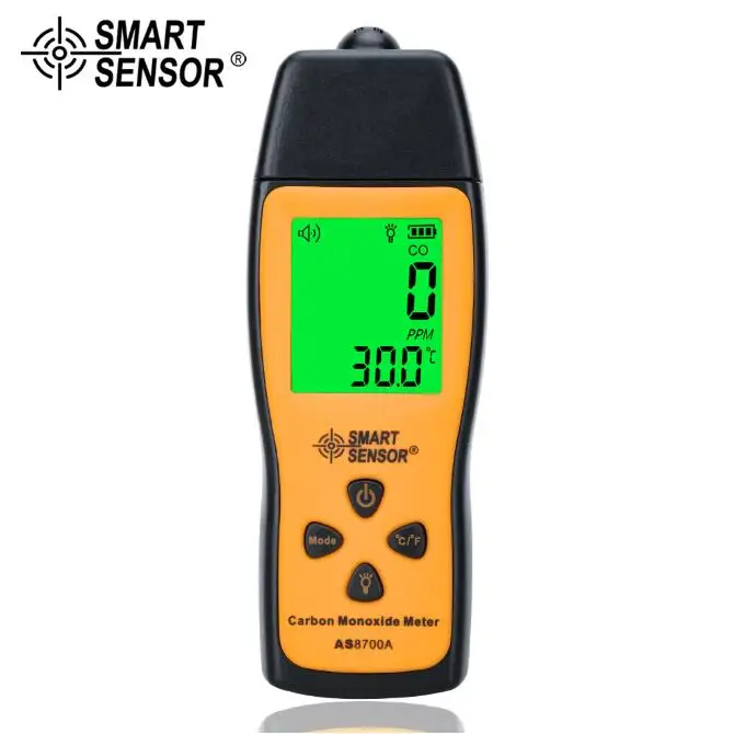 Портативный датчик угарного газа AS8700A высокоточный детектор утечки