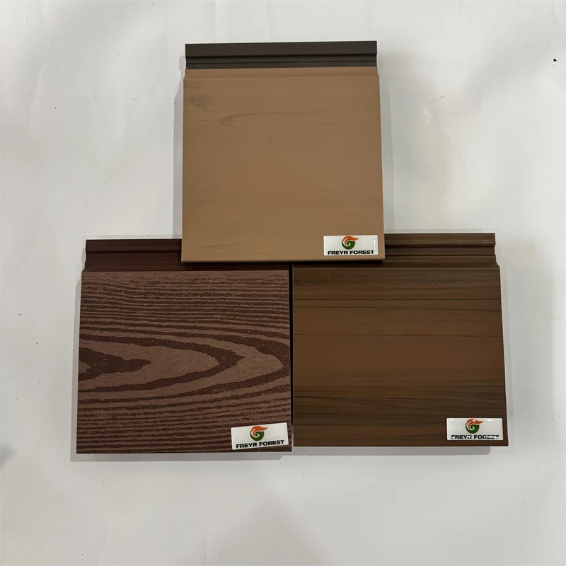 Co-extrusion WPC Outdoor Fence Panels Modern Security Wood Tiles With Post Gate Decor Railing Baluster Louvers Wall Panels