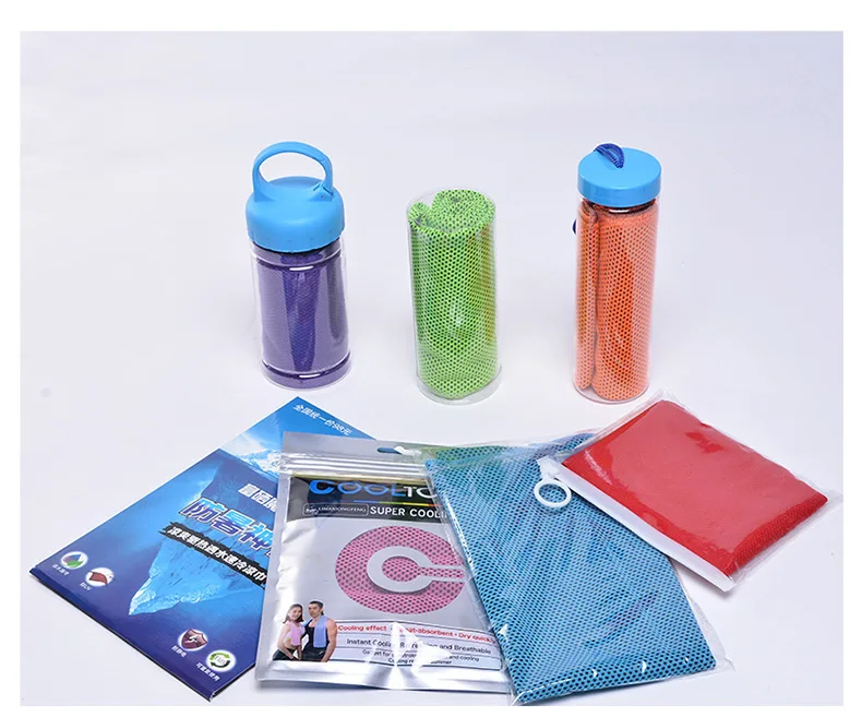 Customized wholesale quick dry sports towel polyester breathable sport cooling ice towel instant cooling towel