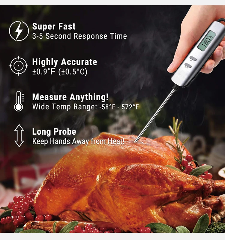 Hot Selling Kitchen Tools Waterproof Instant Read Wireless kitchen Food BBQ Meat Digital Thermometer for cooking