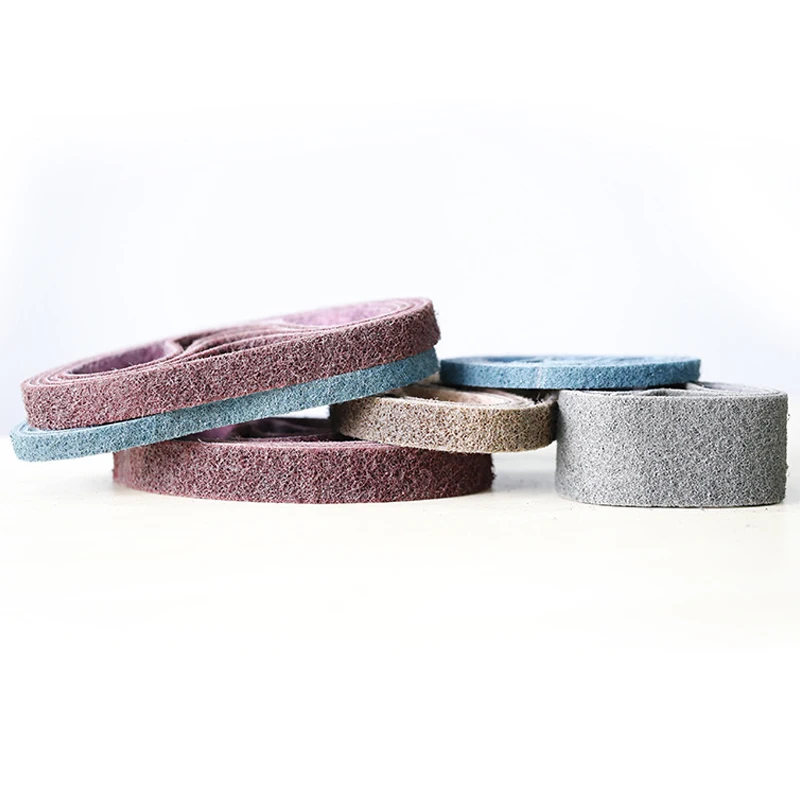 Size 10*330MM  NON-WOVEN  sanding  belt customized abrasive tools for polishing cleaning