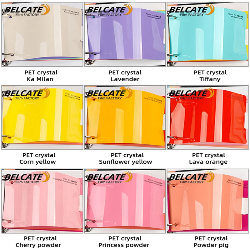 Factory wholesale 1.52*18m PET Crystal Fighting Green car wrap vinyl stickers Vehicles auto film