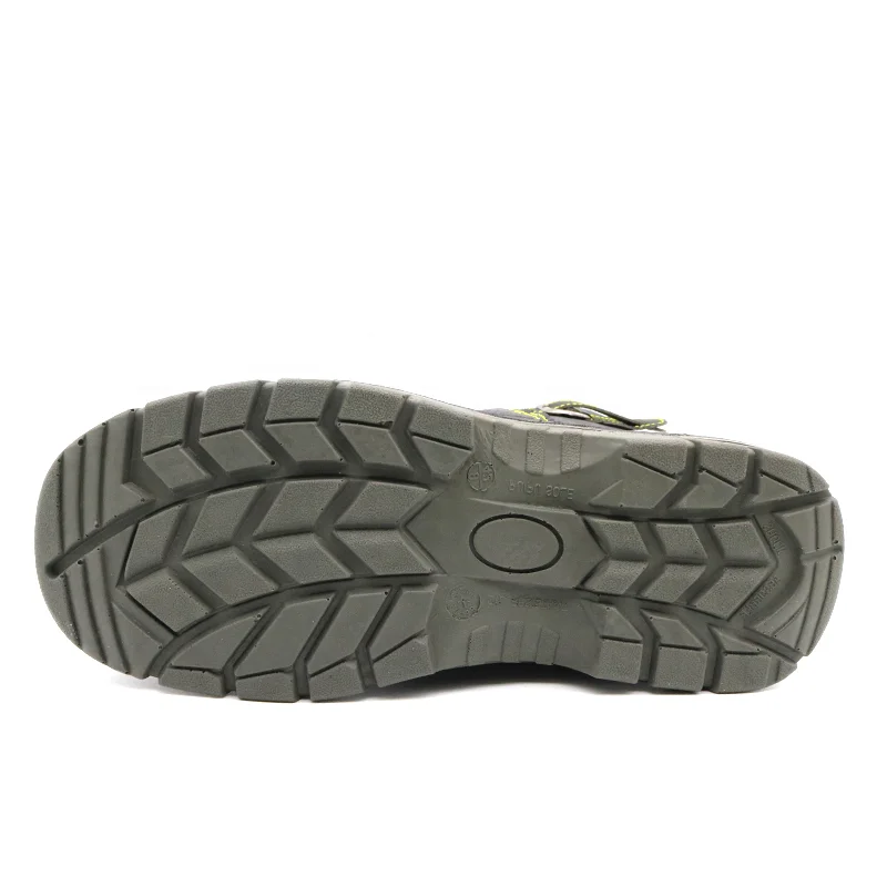 High cut non-slip oil resistance black cow leather puncture-proof steel toe men safety boots welding
