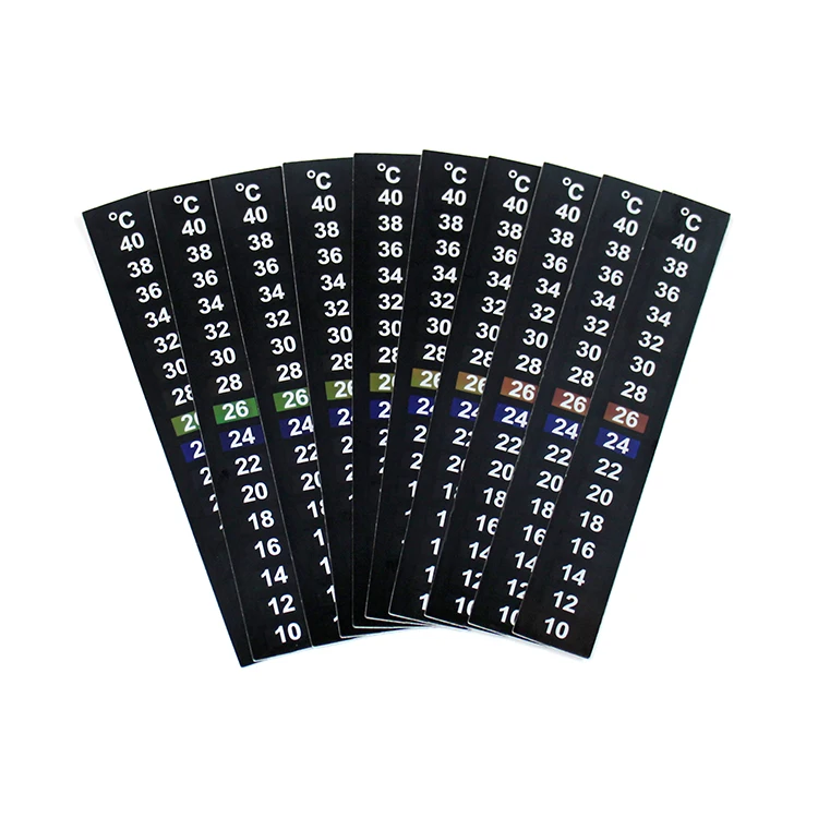 Customized good quality read easy reading aquarium thermometer sticker