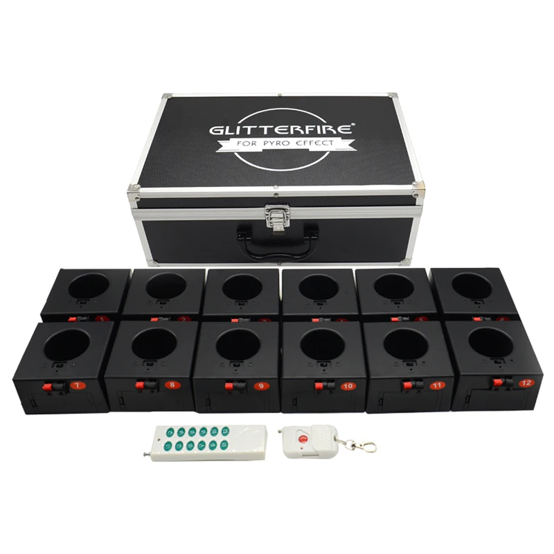 12 Cue wireless firing system cold flame fountain remote control fireworks ignition system for outdoor indoor celebration