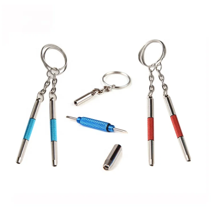 High Quality Mini Screwdriver Keychain Optical Tool Screwdriver Keychain Eyeglass Screwdriver