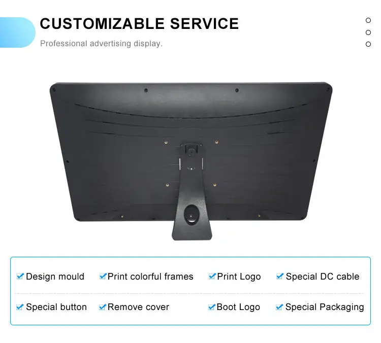 21 5 Дюймов поезд телевидения ТВ ЖК Ресторан шельфа реклама рамки доска с Тотем видео