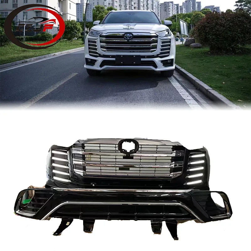 CZJF Good price for Toyota Highlander 2022 change to LC300 model auto body systems include front bumper with grille rear