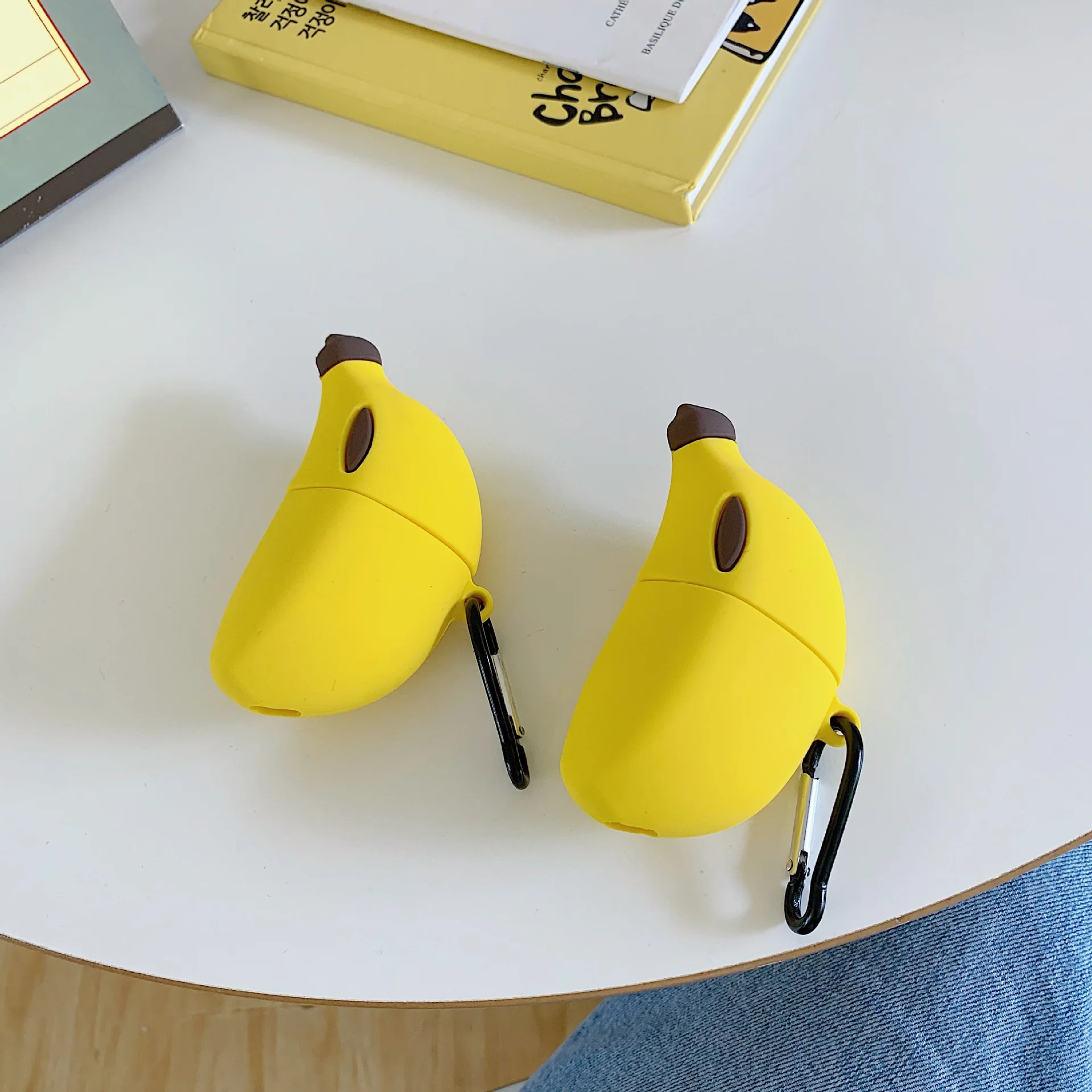 Amazon hot trending silicone cover Banana design cute protective case for wireless earbuds