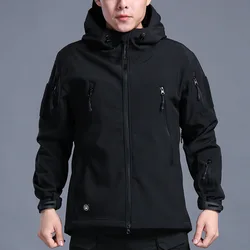Nylon Windproof Men Quick Dry Soft Shell Jacket Tactical Jacket military Outdoor Hiking Shark Jackets