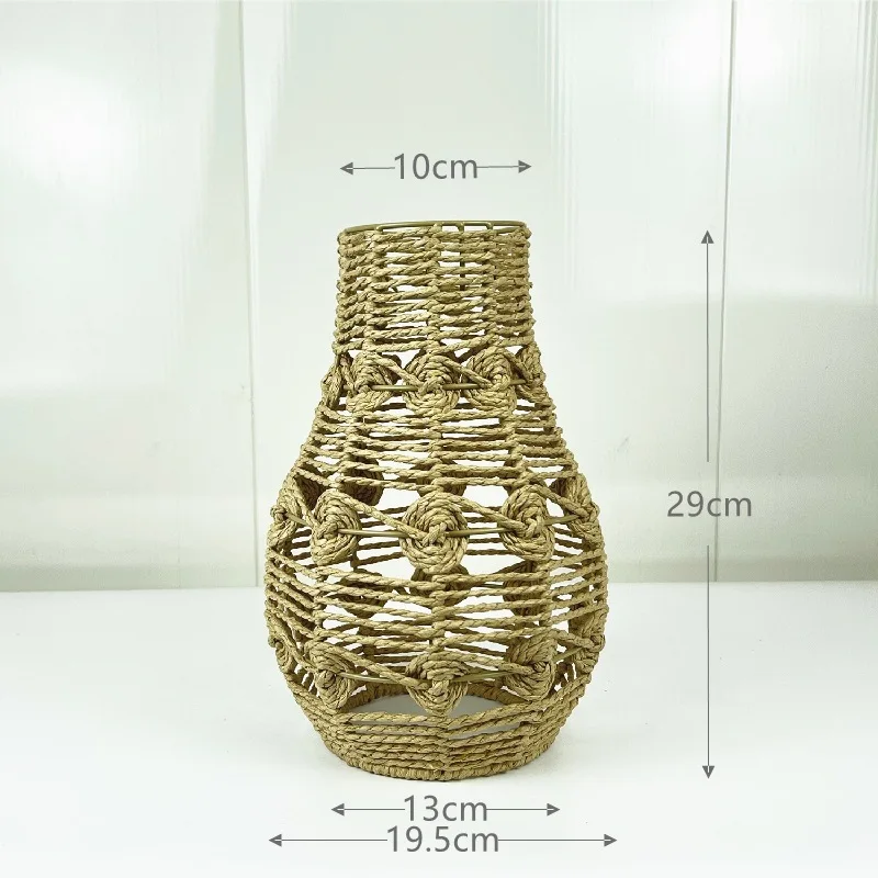 Best Selling Handmade Natural Woven Pendant Lamp Lighting Kitchen Home Hotel Bar Restaurant Decoration Rattan Lampshade